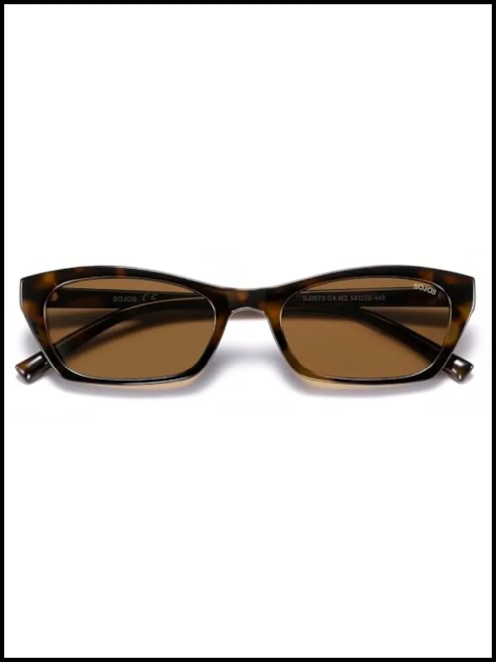 Cat Eye Polarized Sunglasses Retro Rectangle UV400 Protection Lightweight